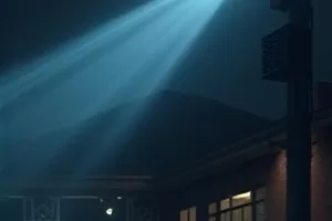工业短片玻璃工厂的熔炉光影封面