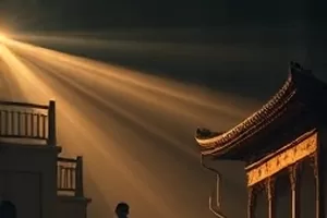 文艺短片风穿过长廊的空镜封面